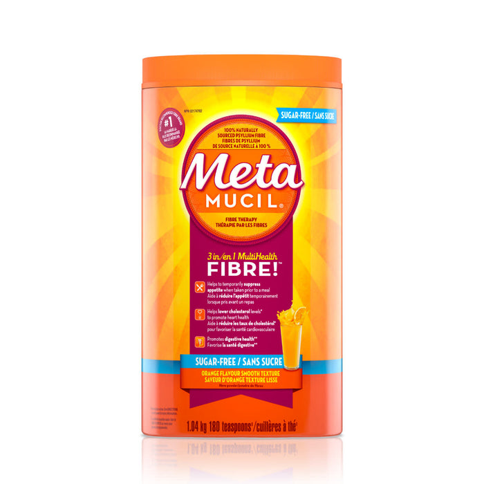 Metamucil Smooth Texture Sugar Free Orange Fibre Powder