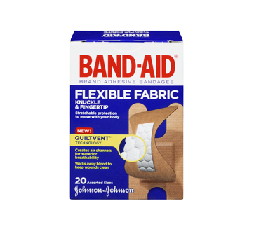 Band-Aid Knuckle & Finger Tip Flexible Fabric Bandages
