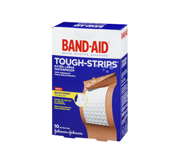 Band-Aid Tough Strips Adhesive Bandages - Waterproof, Extra Large