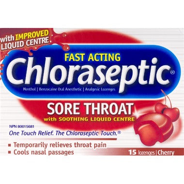 Chloraseptic Sore Throat Liquid Fill Lozenges - Cherry