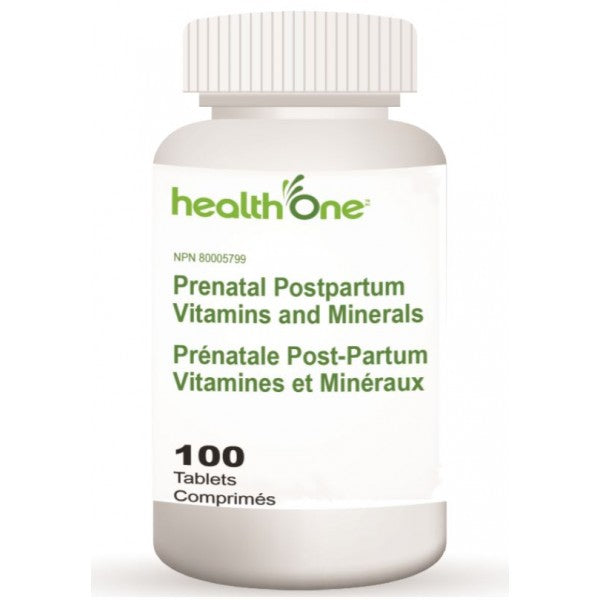 healthOne Prenatal & Postpartum Vitamins and Minerals