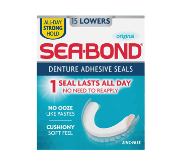 Sea Bond Original Denture Adhesive Seals Lowers