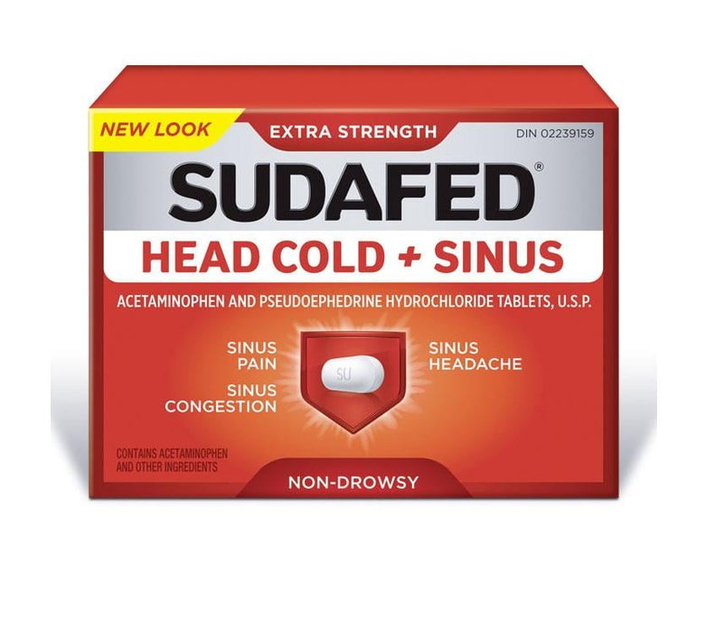 Sudafed Head Cold & Sinus Extra Strength