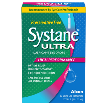 Systane Ultra Preservative Free Lubricant Eye Drops 30 single use containers