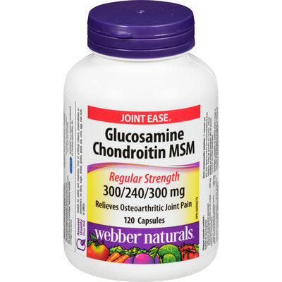 Webber Naturals Glucosamine, Chondroitin & MSM 840mg