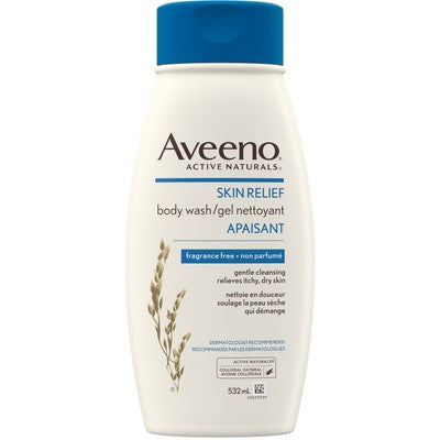 Aveeno Unscented Body Wash for Dry Skin Relief
